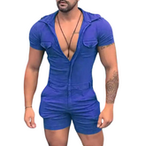 Men's Tight Short Sleeve Romper